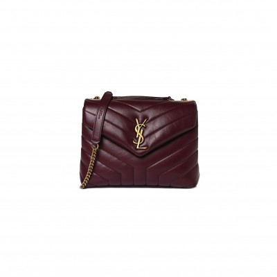 YSL LOULOU SMALL IN QUILTED LEATHER 494699DV7276475 (23*17*9cm)